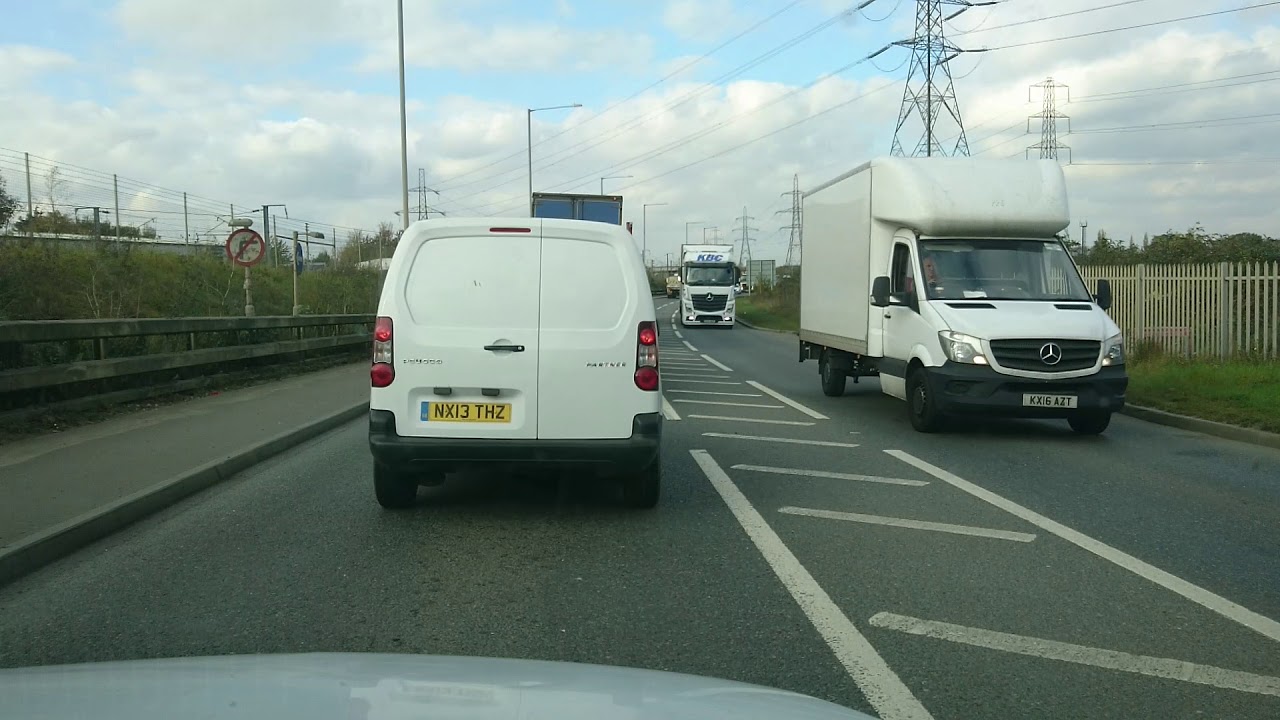 West Thurrock to Barking traffic 41117 YouTube