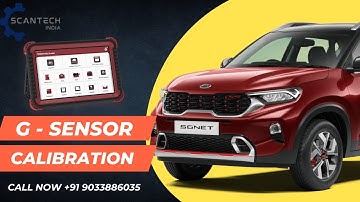 Longitudinal G Sensor calibration in Kia Sonet with Thinktool Master | code C128504 #scantechindia