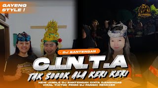 DJ BANTENGAN C,I,N,T,A D,BAGINDAS VIRAL TIKTOK FROM DJ PANGKI REMIXER 