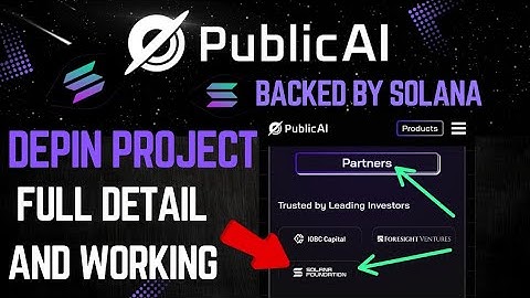 Public Ai depin project backed by solana Complete Guide to Public AI Airdrop || How to Join publicAi