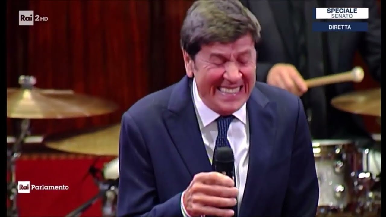 Gianni Morandi canta al Senato della Repubblica Italiana 08.5.2023