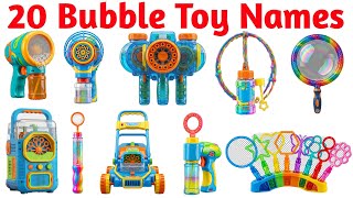 20 Bubble Toy Names 🫧 | Learn Bubble Toys in English & Hindi | Kids Learning Video screenshot 5