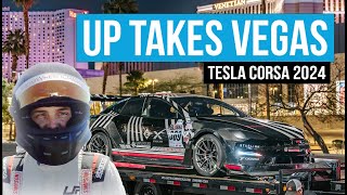 We Used Cybertruck to Charge Dark Helmet to Set EV Record at Vegas Motor Speedway