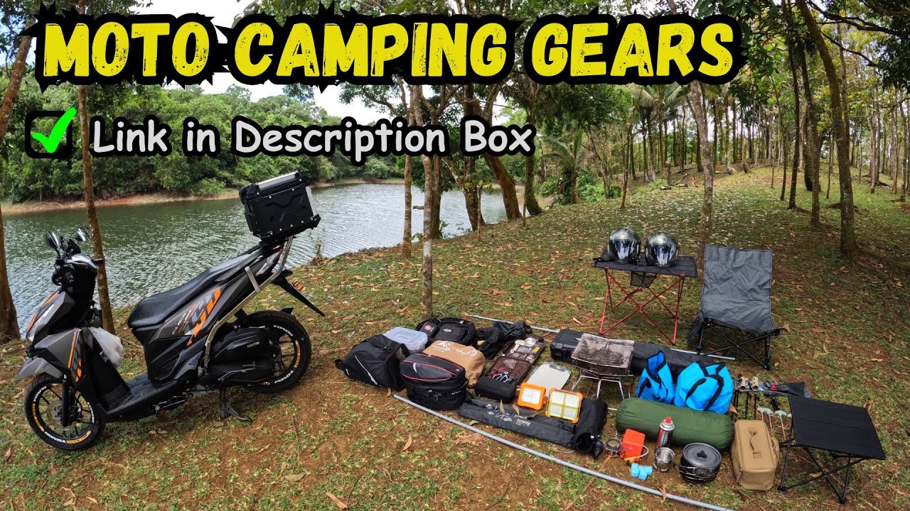 UPGRADED MOTO CAMPING GEARS & SETUP | Ito Ang Kailangan mong Camping Gears | Budget Friendly