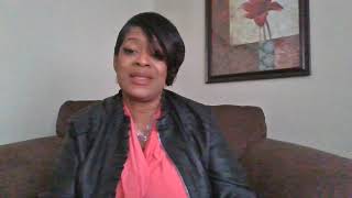 Pastor Phyllis speaking about April, Second Chance Month