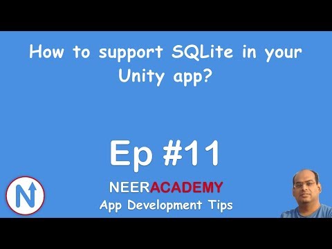 How to support SQLite in your Unity app? [Episode #11]