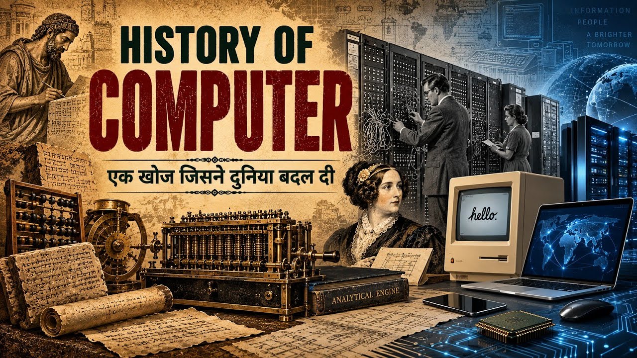 The History of Computer - Calculator से AI तक का पूरा सफर | कंप्यूटर का इतिहास #historydocumentary