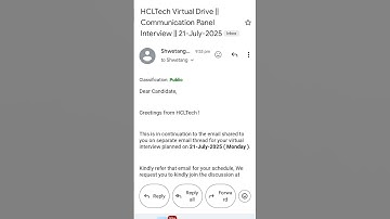 HCL Communication panel interview
