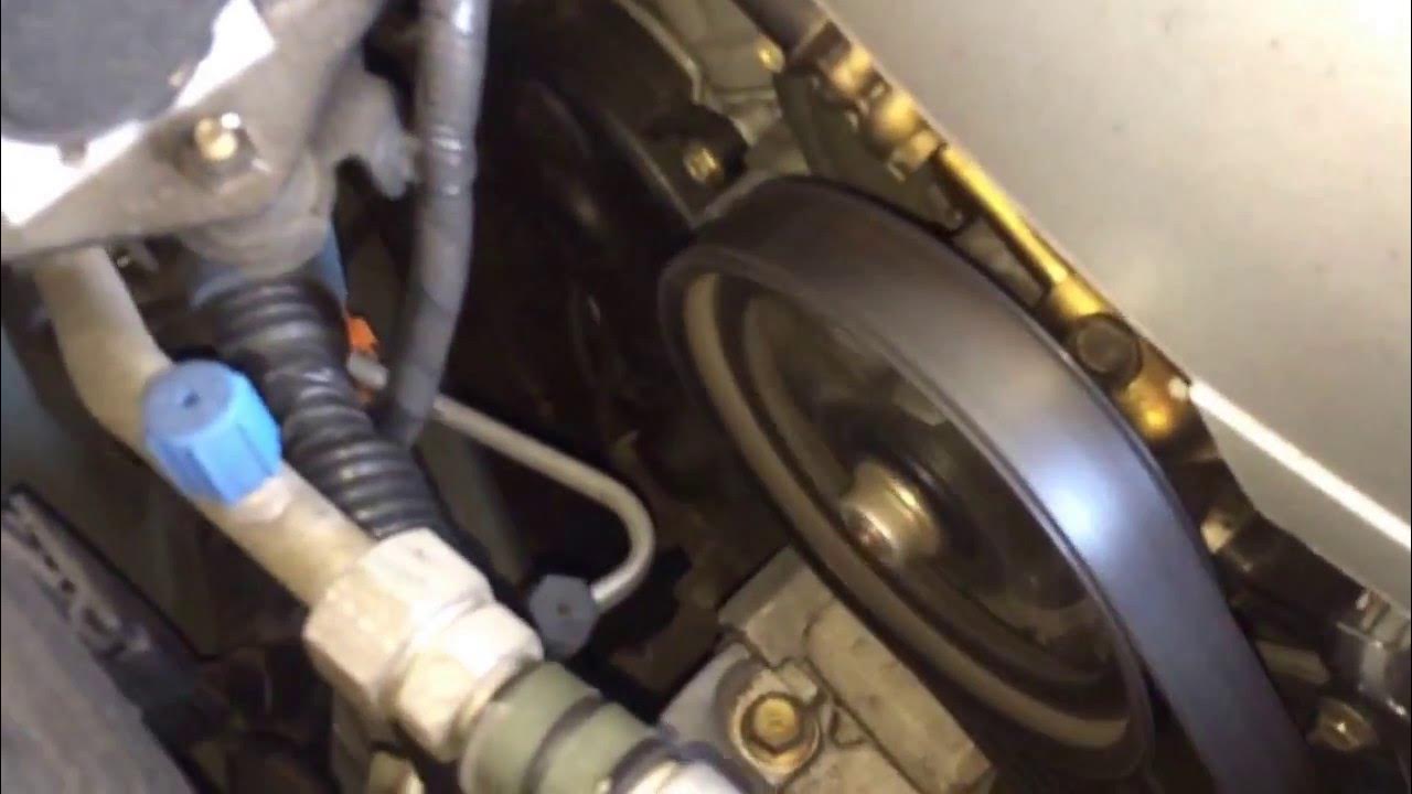 Acura MDX power steering pump noise. - YouTube