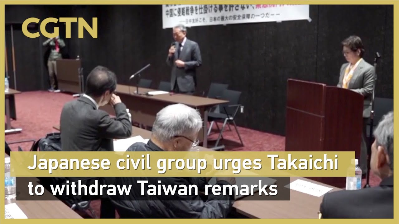 Japanese civil group urges Takaichi to withdraw Taiwan remarks