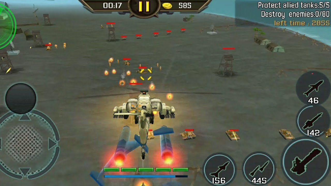 Gunship strike 3D || Last Level 42 || No machine gun use || only rocket ...