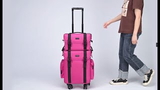 Celebrity Byootique Explore 2in1 Rolling Makeup Case 1680D Cosmetic Bag Wealth