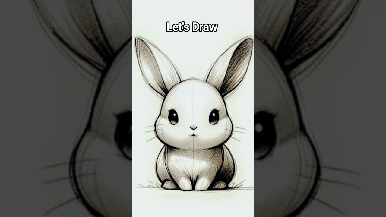 How to Draw a Rabbit for Kids /Simple Rabbit Drawing Tutorial for Beginners 🐇