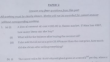 Difficult 2025 BECE Best Brain Mathematics Mock Questions Solved in 7 Minutes