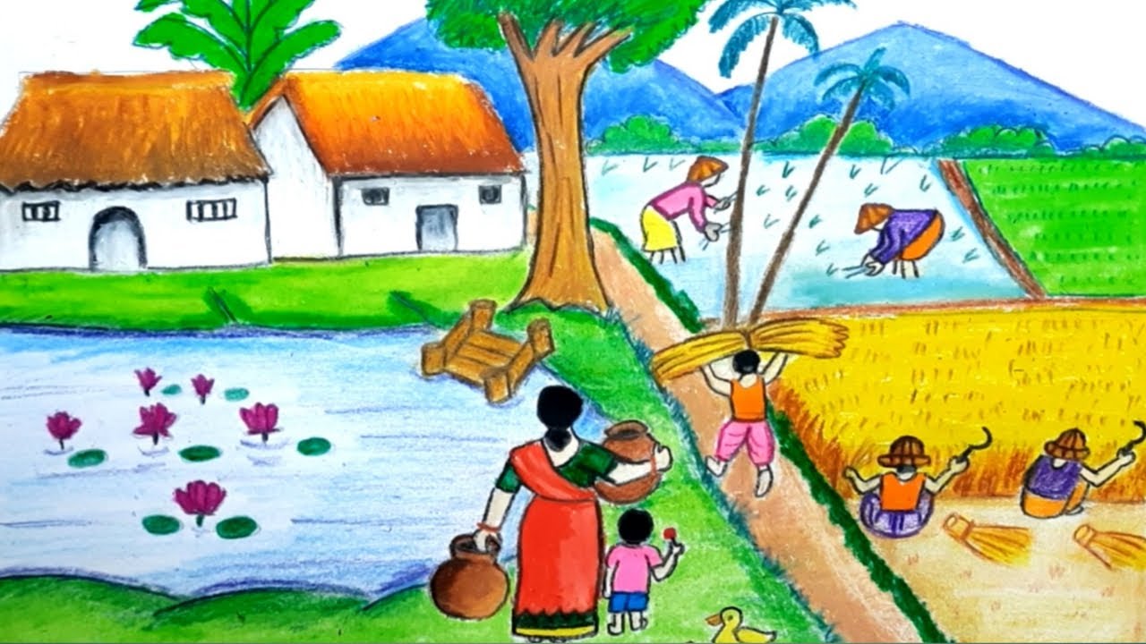 37 Art Depicting Rural India ideas | rural india, art, indian art paintings