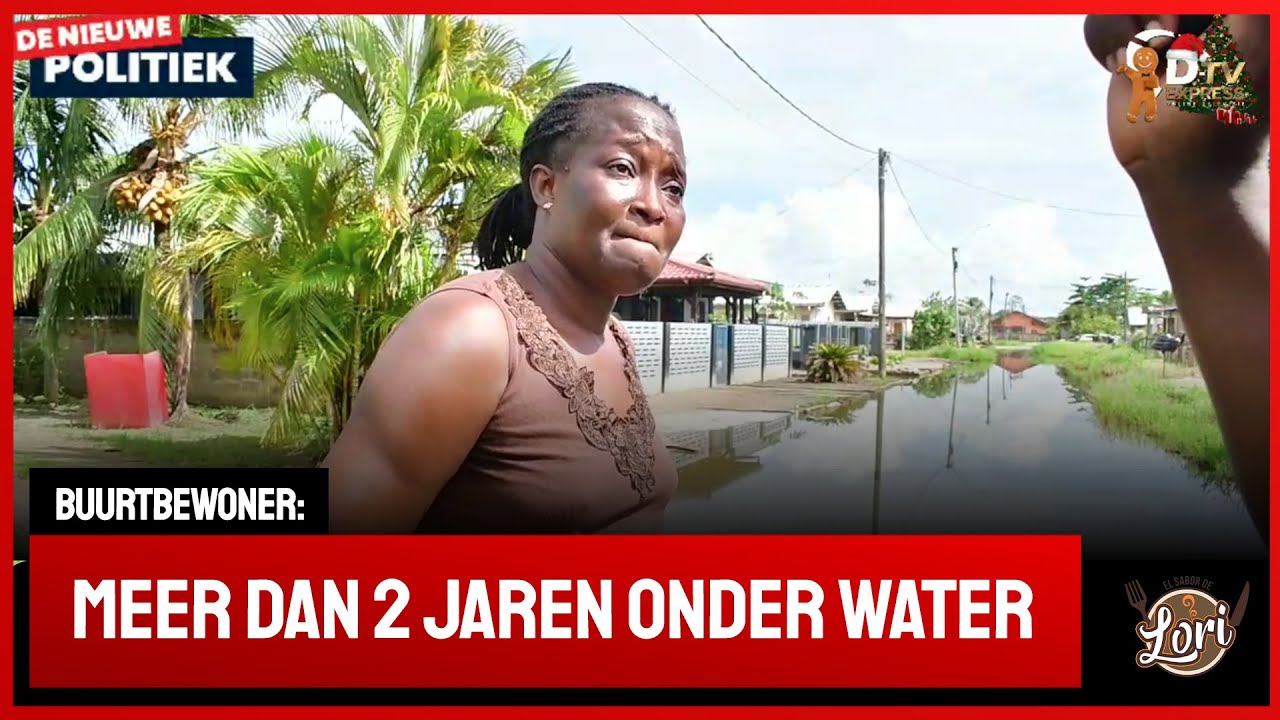 🚀 De Nieuwe Politiek Live • Straat zit al 2 jaren onder water (Suriname)