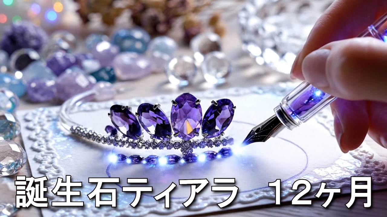 美しい誕生石ティアラ12か月👑あなたの誕生花はどれですか？