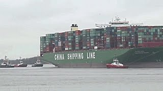 One of World’s Biggest Containerships Aground 4 Feb 2016