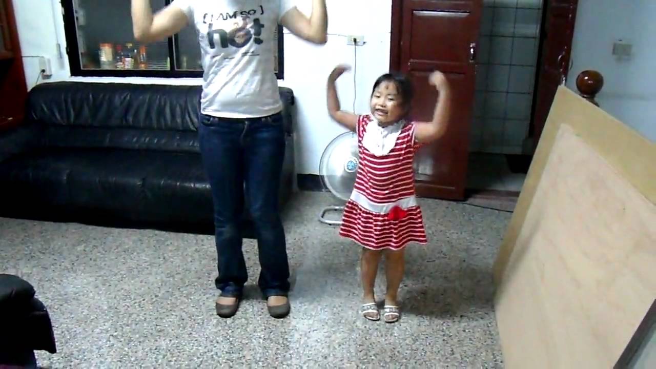 Little Chinese girl singing head shoulders knees and toes YouTube