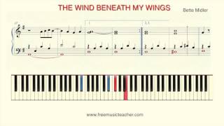 How To Play Piano: "Wind Beneath My Wings"  by Bette Midler