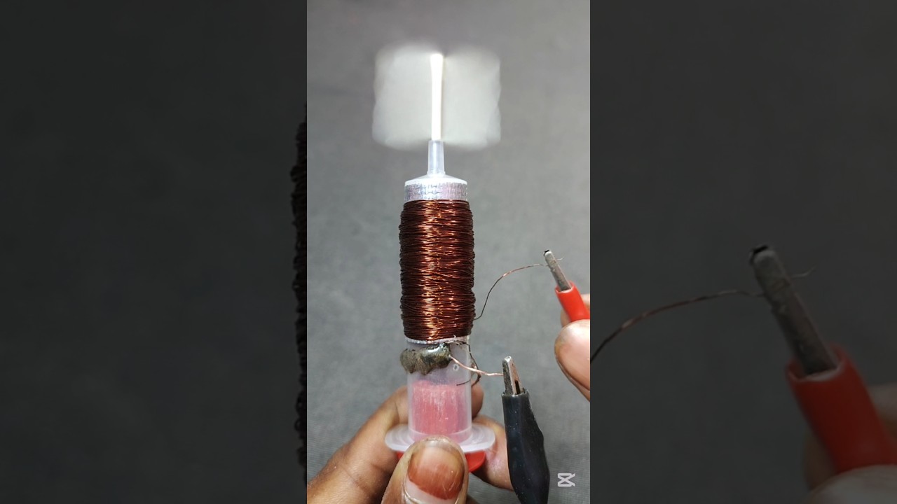 How to Make a Powerful Mini Motor at Home Easily #shorts #experiment #youtubeshorts #scienceproject