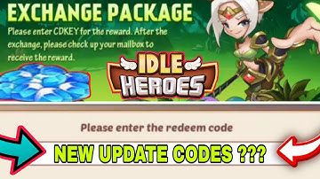NEW IDLE HEROES REDEEM CODES 2021 - IDLE HEROES CODE 2021 - CODE IDLE HEROES