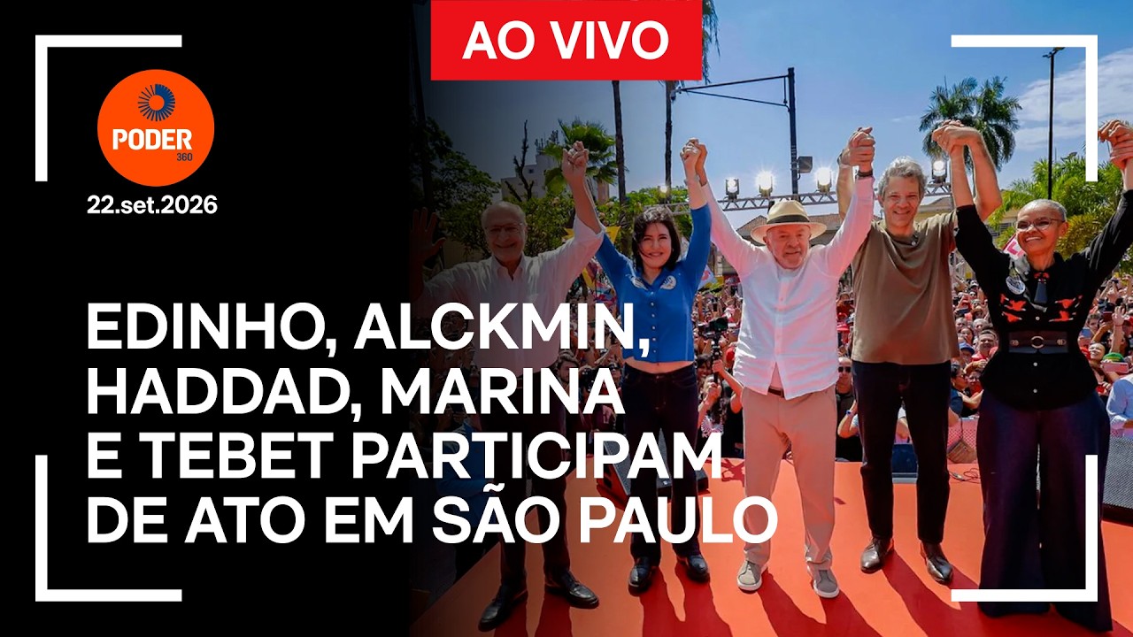 Ao vivo: Edinho, Alckmin e Haddad participam de ato em São Paulo