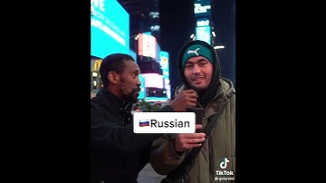 😯Polyglot surprising strangers in New York