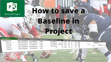 This video explains how to save a baseline in Microsoft Project