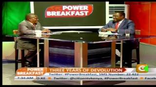 Power Breakfast:Three years of Devolution