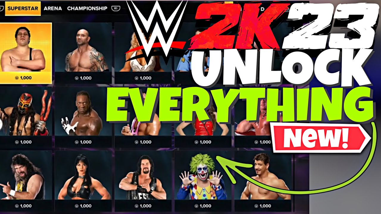 WWE 2K22 Unlockables List, How To Unlock All Characters, Arenas &  Championships