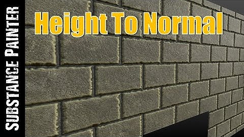 SUBSTANCE PAINTER: HEIGHT TO NORMAL
