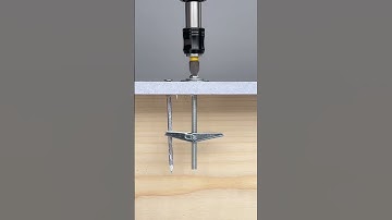 The idea of installing a drywall anchor with a nail. #diy