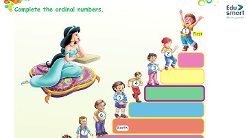 K.S. Printing House Maths Class 1 - Chapter 7: Ordinal Numbers