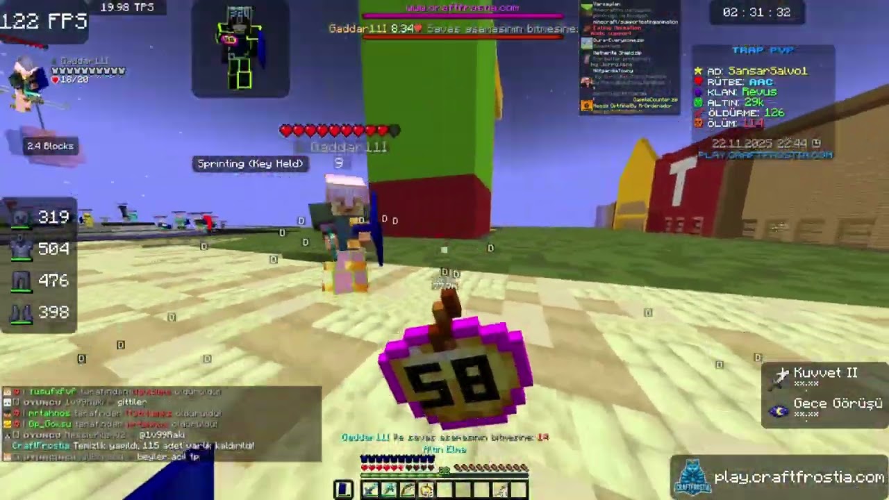 CraftFrostia kill montage lt3trkanks ve ekibim altınordu için