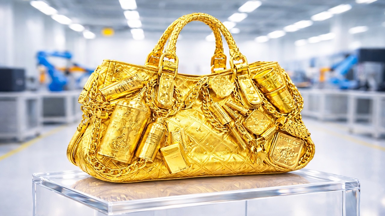 Inside the Factory: Manufacturing the Louis Vuitton Urban Satchel with Gold Thread
