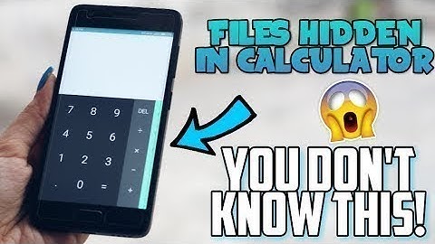 How to HIDE your SECRET FILES in CALCULATOR! 😱 Android tricks 2018