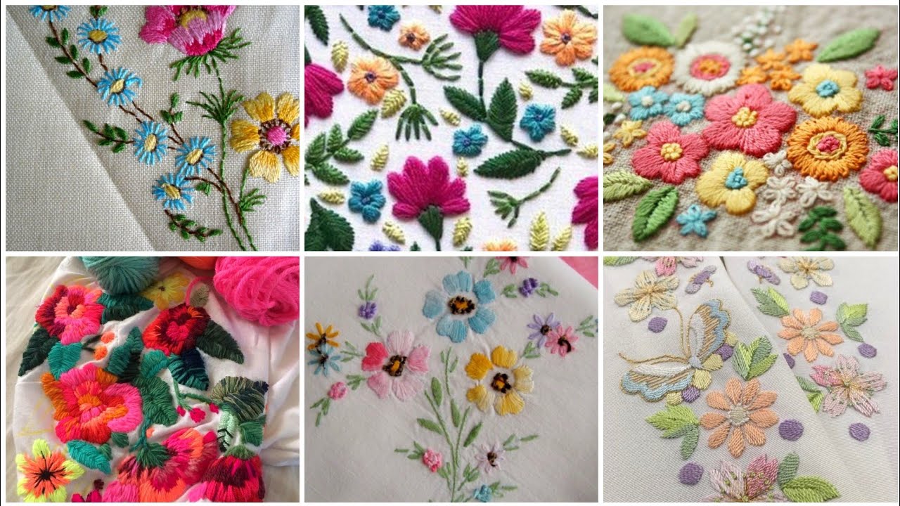 Most Elegant And Classic Floral Hand Embroidery Patterns And Ideas