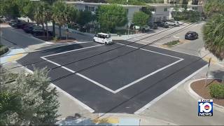 Artist considers lawsuit after colorful Fort Lauderdale Beach crosswalks are painted over