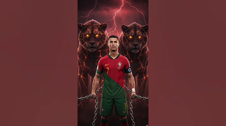 Messi, Neymar & Mbappé's Cat vs Ronaldo's Cats #ronaldo #goat  #messi #ronaldoai #aifunnyshorts