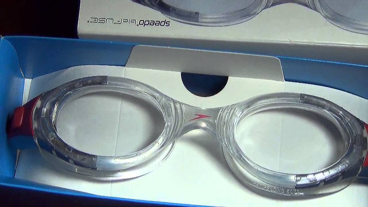 Speedo BioF Futura Biofuse Fittness Training Goggles close look - YouTube