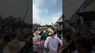 Mexican Fans Enjoy Music Dance Outside Stadium Ahead of Ecuador Knockout Game
