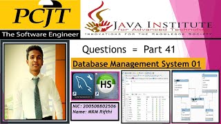 Database management system Questions part 41 |[MySQL]| දත්ත සමුදා කළමනාකරණ පද්ධති ප්‍රශ්න 41 කොටස