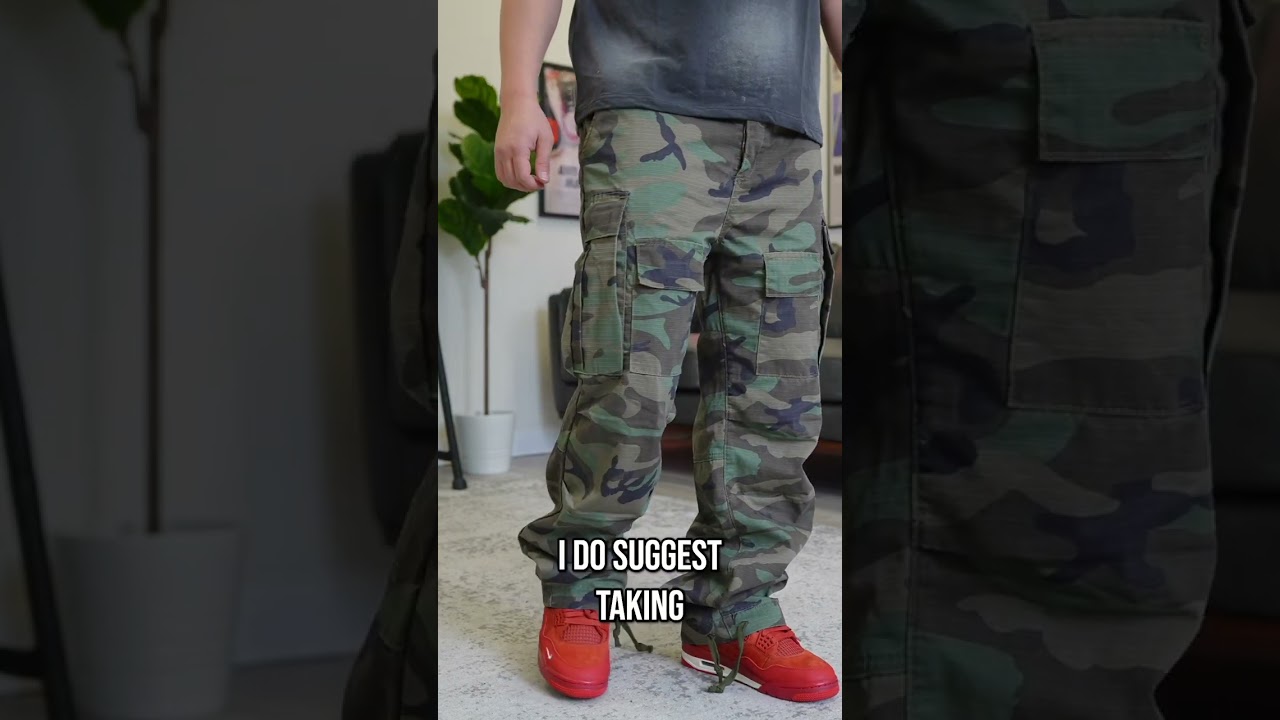 Camo Cargo Pants: Perfect Fit & Vintage Look! #shorts - YouTube