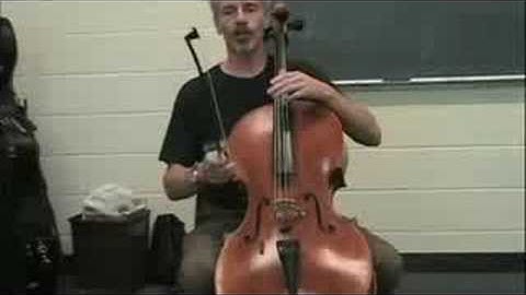 Ricochet bow stroke technique for cello