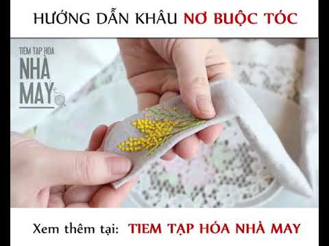 Hướng dẫn khâu nơ buộc tóc - Easy way to sew a hair ribbon