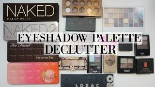 MAKEUP DECLUTTER: Eyeshadow Trios, Quads & Palettes!