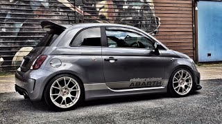 1235 BHP Abarth 500 Convoy To See A Brutal Bugatti Chiron
