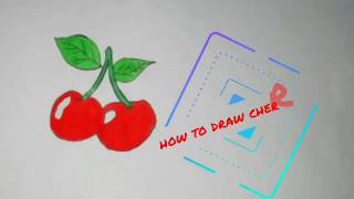 How to Paint A Cherries with Watercolor 🍒 Farci Drawing