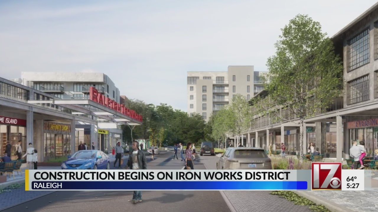 Construction begins on Iron Works district YouTube